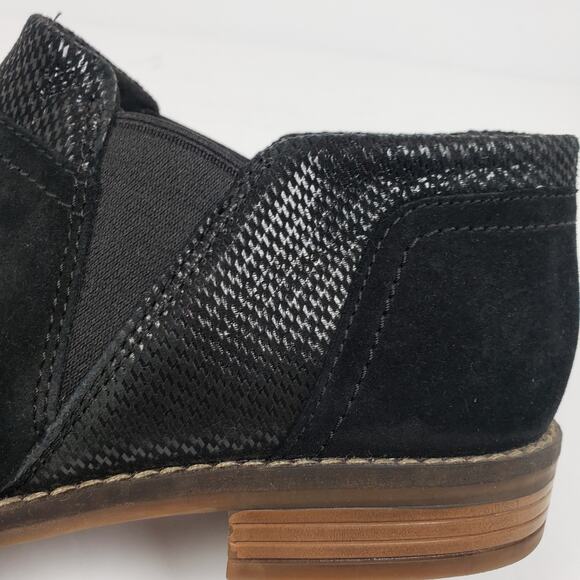 Collection By Clarks Camzin Mix Womens Size 9.5 Black Suede Bootie Shoes - Picture 9 of 11